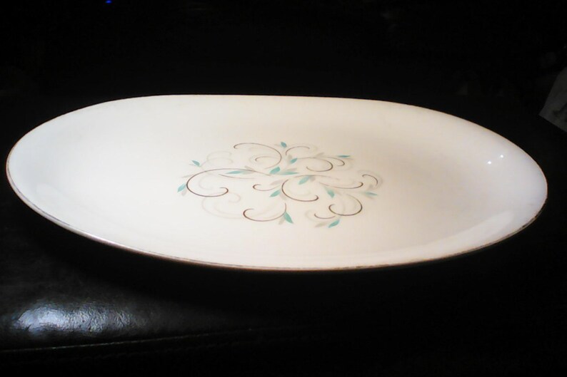 Midcentury Modern Large Oval Platter by Johnson Bros. Etsy
