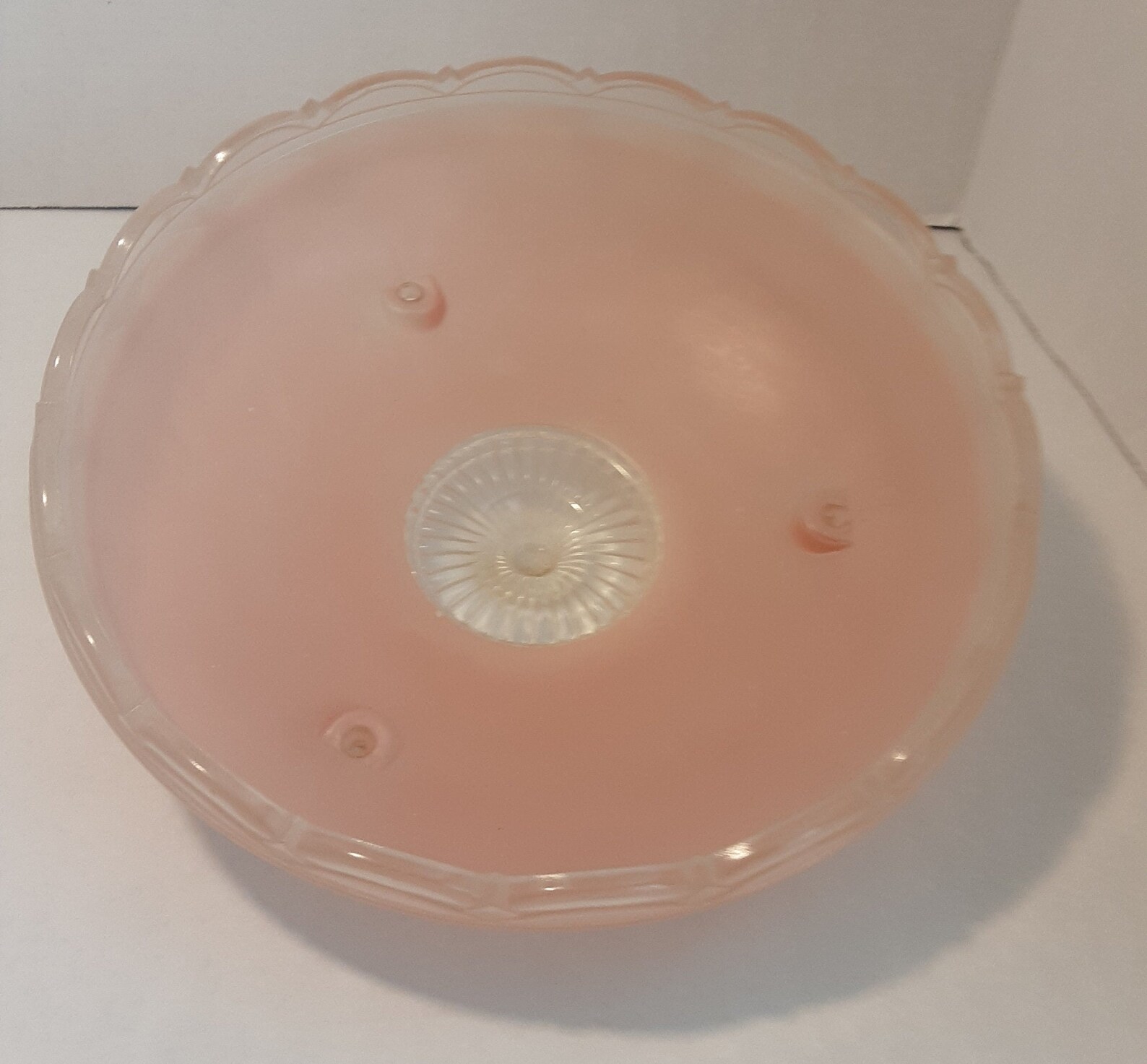 Pink Prewar 1940s Light Fixture Cover in Embossed Heather Etsy