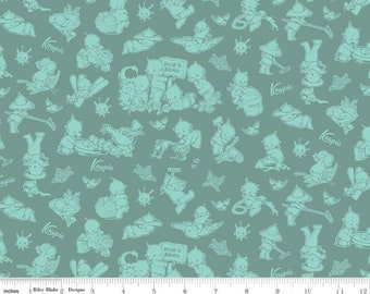 RILEY BLAKE, Sew Kewpie of Riley Blake Designs, EUCALYPTUS, 10543, fabric, cotton, quilt cotton