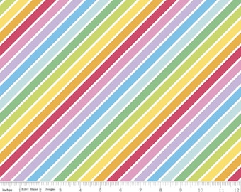 RILEY BLAKE, Diagonale, WHITE, 10892, Rainbow Fruit, fabric, cotton, quilt cotton