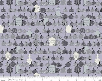 COTTON Pumpkin, Halloween, fabric, cotton, quilt cotton- Spooky Hollow de Riley Blake Designs