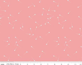 RILEY BLAKE, Coral, Pin Drop, 615, cotton quilt, cotton designer