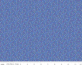 RILEY BLAKE, Confetti, BLUE, 10895, Rainbow Fruit, fabric, cotton, quilt cotton