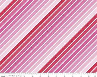 RILEY BLAKE, Diagonale, PINK, 10892, Rainbow Fruit, fabric, cotton, quilt cotton
