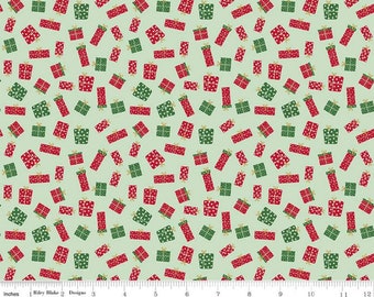 RILEY BLAKE, Christmas Adventure, Riley Blake Designs, Christmas fabric 100% cotton, gift, #10734 SWEETMINT