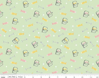 RILEY BLAKE, Fish, Sardine, tin of sardines, Meow and Forever, 7842, cotton, cotton quilt, cotton designer