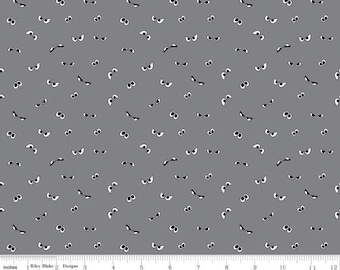 End of Bolt, RILEY BLAKE, Glow in the dark, Eyeballs, Halloween, GRAY, 10576, fabric, cotton, quilt cotton- Spooky Hollow de Riley Blake