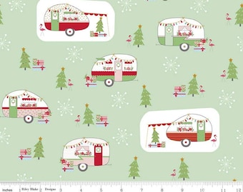 RILEY BLAKE, Christmas Adventure, Riley Blake Designs, Christmas fabric 100% cotton, #10730 SWEETMINT