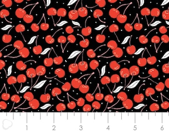 QUILT FABRIC Cherries, 100% Cotton - Feeling's Fruity de Camelot Fabrics