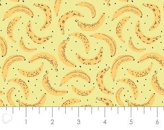 QUILT FABRIC Bananas, 100% Cotton - Feeling's Fruity de Camelot Fabrics
