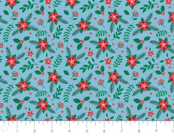 QUILT FABRIC, Poinsettias, fabric, cotton, quilt cotton - Camelot Fabrics