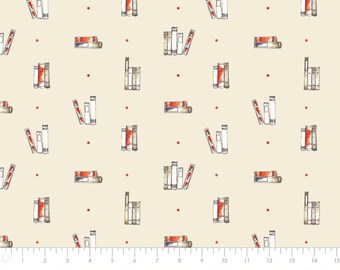 CAMELOT FABRICS, Dotty Books, 100% Cotton - Oxford, Laura Ashley de Camelot Fabrics