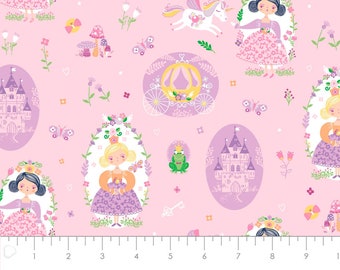 CAMELOT FABRICS, Princesses, Once Upon a Time, 91190201, col 01, cotton, cotton quilt, cotton designer