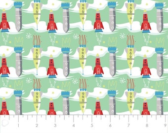 CAMELOT FABRICS, Rocket, 100% cotton, cotton quilt, cotton designer - Out of this World de Camelot Fabrics