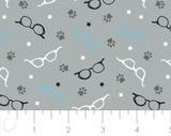 CAMELOT FABRICS, Glasses, 100% cotton, cotton quilt, cotton designer - Cat Rules de Camelot Fabrics