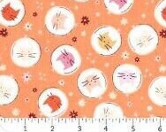 CAMELOT FABRICS, Fabric Embroidery Hoop Toss, 100% coton, #66200504 - Smitten Kitten de Camelot Fabrics