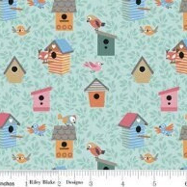 RILEY BLAKE, Cabane d'oiseaux, coton courtepointe- Cat's Meow de Riley Blake Designs