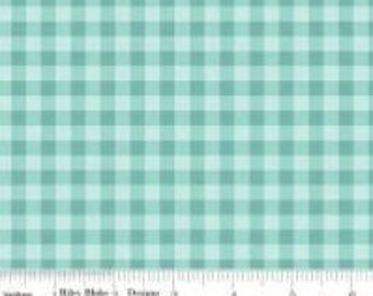 RILEY BLAKE, Gingham AQUA, cotton quilt, cotton designer - 715 de Riley Blake Designs