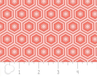 CAMELOT FABRICS, Grapefruit, honeycomb, 2142, col 30, Mixology, cotton, cotton quilt, cotton designer