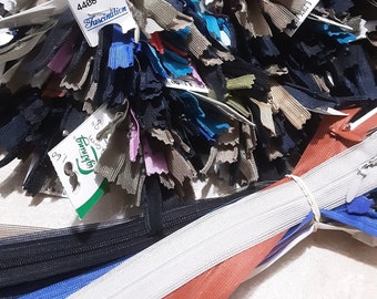 50 INVISIBLE zippers, zipper, not detachable, in nylon