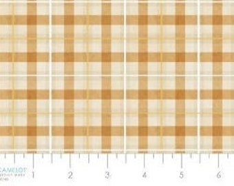 Fabric cotton plaid, 49230206-01, QUILT FABRICS, 100% cotton, quilt cotton - Happy Fallidays Collection of Camelot Fabrics