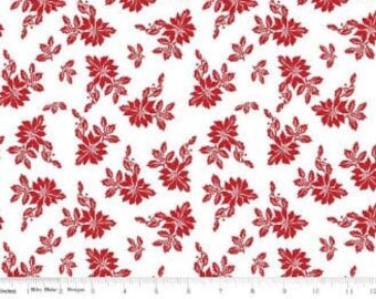 QUILT FABRIC POINSETTIA fabric, 100% cotton, quilt cotton - Santa Claus, 9611 de Riley Blake