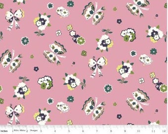 LIBERTY FABRICS, Carnaby, Fluttering Floral, 100% coton - Liberty de Riley Blake Designs