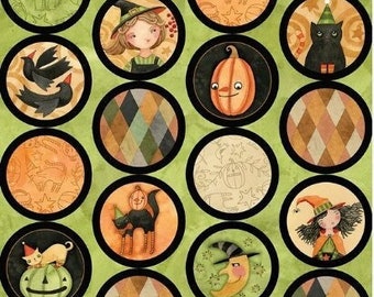 RILEY BLAKE, Circles, Halloween Whimsy, 11825, cotton quilt, cotton designer