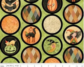 RILEY BLAKE, Circles, Halloween Whimsy, 11825, cotton quilt, cotton designer