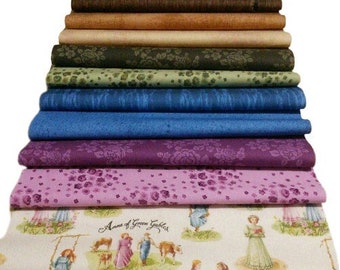 RILEY BLAKE, 10-48 Pre-Cut cotton, 2 1/2", 4", 5", 10" - Anne of green Gables de Riley Blake Designs