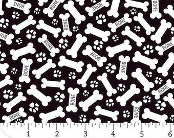 END OF BOLT, Bone Dog, 100% cotton, cotton quilt, cotton designer - 8922 de Timeless Treasures