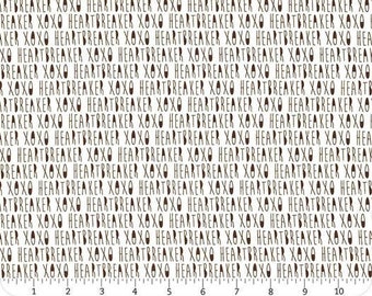 SALE, QUILT Fabrics, Writing, XOXO, 100% cotton, cotton quilt, cotton designer - Xoxo de Camelot Fabrics