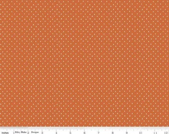 QUILT FABRIC Orange, quilt cotton, designer cotton - Varsity de Riley Blake