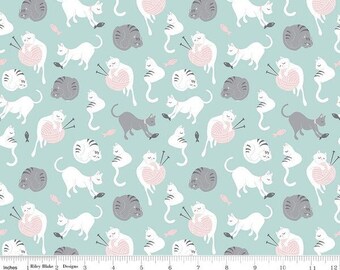 RILEY BLAKE, Cat, cotton quilt, cotton designer - Purrfect Day de Riley Blake designs