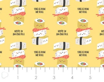 QUILT FABRIC Sushi, On a Roll, 21210202, 100% cotton, quilt cotton - On a Roll de Camelot Fabrics