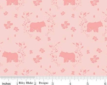 RILEY BLAKE, Bear, cotton quilt, cotton designer- Strawberry Honey de Riley Blake Designs