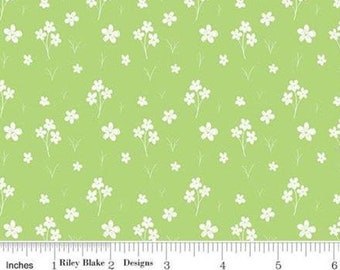 RILEY BLAKE, Flower, Strawberry Honey, C10244, KEYLIME, cotton quilt, cotton designer