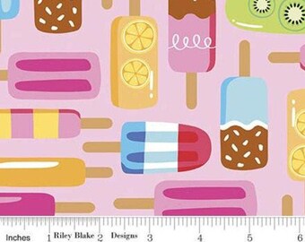 RILEY BLAKE, Popsicle, PINK, 10890, Rainbow Fruit, Riley Blake, fabric, cotton, quilt cotton