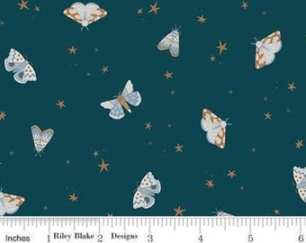 RILEY BLAKE, butterfly pattern 100% cotton - Camp Woodland de Riley Blake Designs