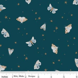 RILEY BLAKE, butterfly pattern 100% cotton - Camp Woodland de Riley Blake Designs