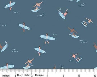 RILEY BLAKE, Surfers, Surboards, cotton quilt, cotton designer - Riptide de Riley Blake Designs