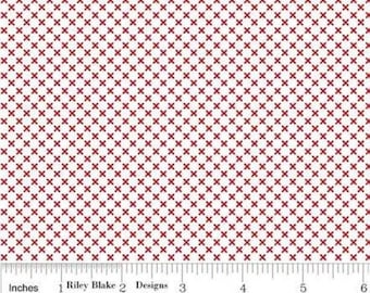 RILEY BLAKE, Red and white, Kisses, cotton quilt, cotton designer - 715 de Riley Blake Designs