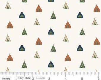 RILEY BLAKE, Adventure is Calling of Riley Blake Designs, CREAM, 10724 , fabric, cotton, quilt cotton