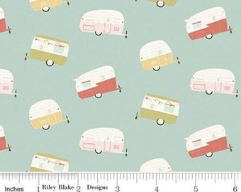 RILEY BLAKE, Travel Trailer, MINT, 10682, Joy In The Journey, fabric, cotton, quilt cotton