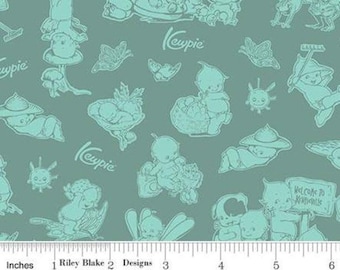 RILEY BLAKE, Sew Kewpie of Riley Blake Designs, EUCALYPTUS, 10543, fabric, cotton, quilt cotton