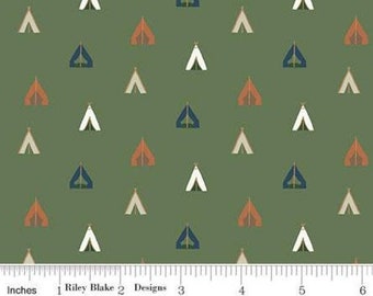 RILEY BLAKE, Adventure is Calling of Riley Blake Designs, GREEN, 10724 , fabric, cotton, quilt cotton