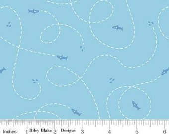 RILEY BLAKE, Shark, cotton quilt, cotton designer - Riley Blake Designs