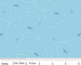 RILEY BLAKE, Shark, cotton quilt, cotton designer - Riley Blake Designs