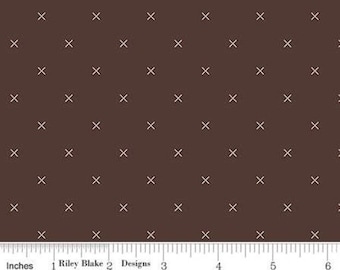 RILEY BLAKE, RAISIN, Bee Cross Stitch, 745, cotton quilt, cotton designer