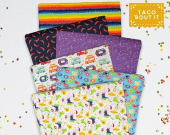 6 prints, Taco'sBout It of CAMELOT FABRICS